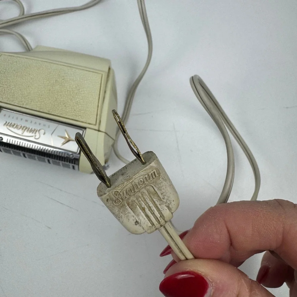Vtg Sunbeam Shavemaster SM-X Electric Razor‎ Mid Century Tested Powers On